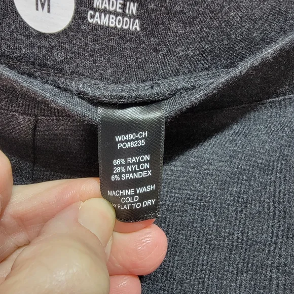 Betabrand Women’s Dark Gray Skinny Leg Classic Dress Pant Yoga Pants Size Medium - Picture 4 of 5